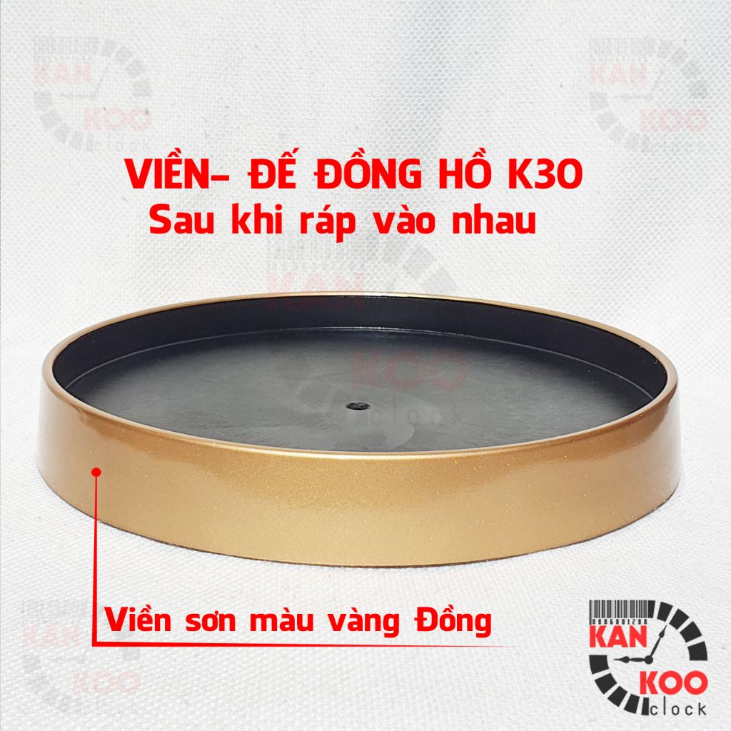  [COMBO 8] Bộ phụ kiện 06 món tự làm đồng hồ treo tường K30- 30 cm- viền mỏng SIÊU RẺ 