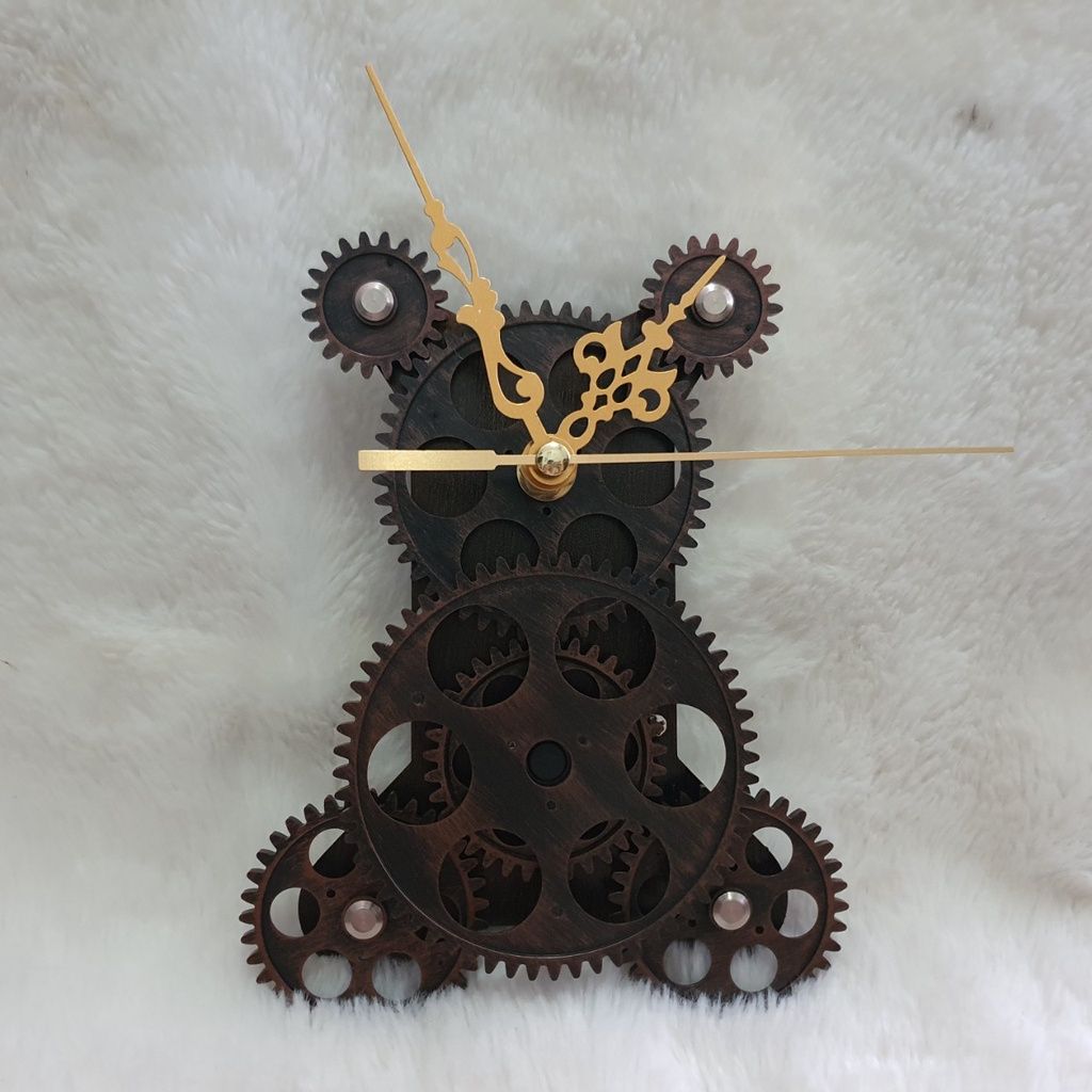  Bộ bánh răng đồng hồ treo tường (Gear Clock) chuyển động liên tục ( Bộ 7 bánh răng) 