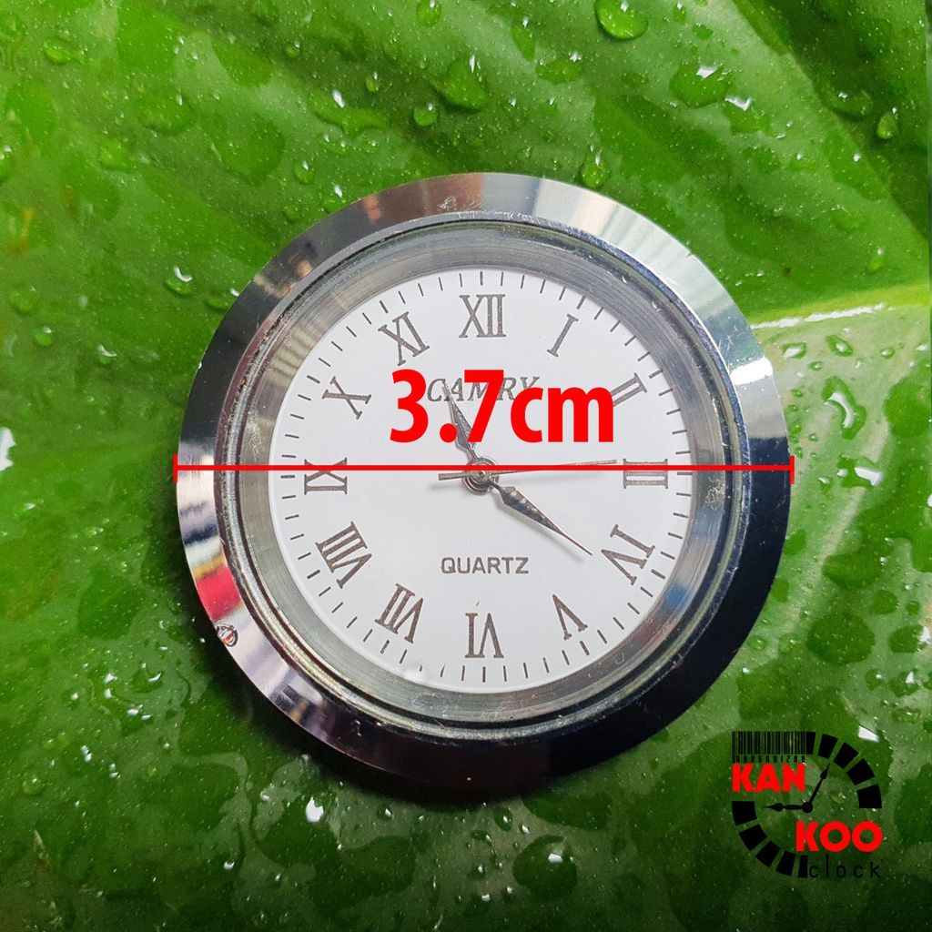  Mặt gắn đồng hồ để bàn Camry đường kính 3.7cm màu bạch kim 