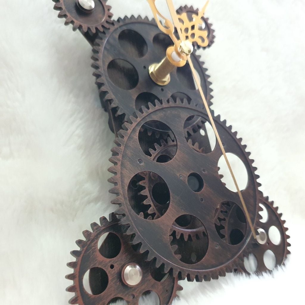  Bộ bánh răng đồng hồ treo tường (Gear Clock) chuyển động liên tục ( Bộ 7 bánh răng) 
