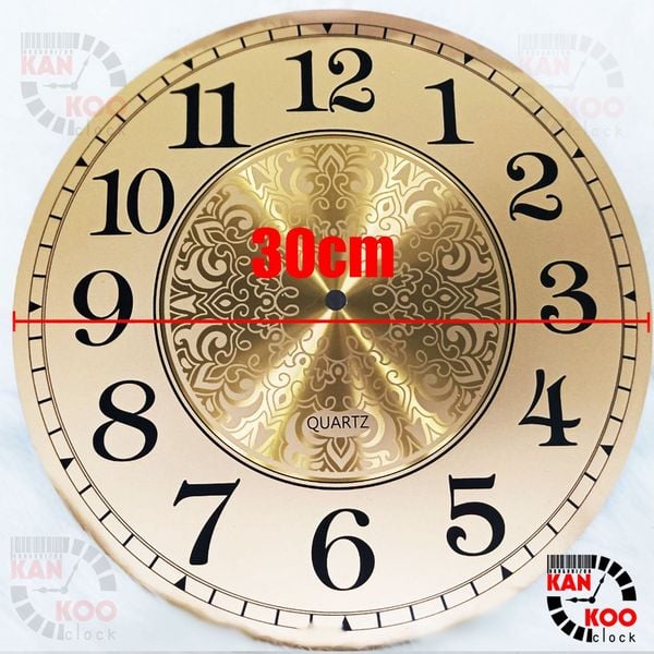 Mặt số đồng hồ treo tường nhôm dày loại XỊN đường kính 30cm (D30)- kiểu số học trò 