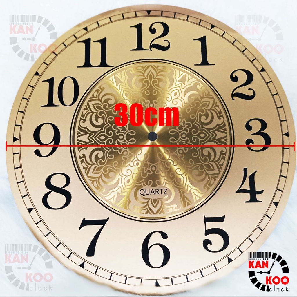  Mặt số đồng hồ treo tường nhôm dày loại XỊN đường kính 30cm (D30)- kiểu số học trò 
