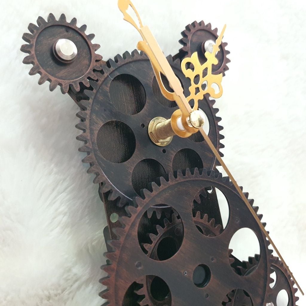  Bộ bánh răng đồng hồ treo tường (Gear Clock) chuyển động liên tục ( Bộ 7 bánh răng) 