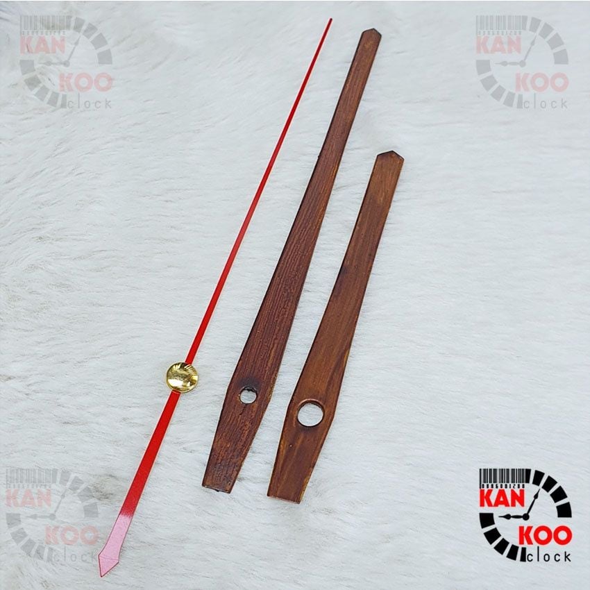  Kim đồng hồ treo tường cao cấp vân gỗ- mã số KG-1504 phù hợp mặt đồng hồ 25cm đến 35cm 
