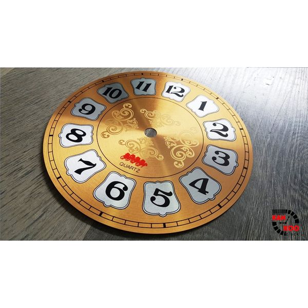  Mặt số đồng hồ bằng nhôm đường kính 16cm - Mặt số đồng hồ 16cm 