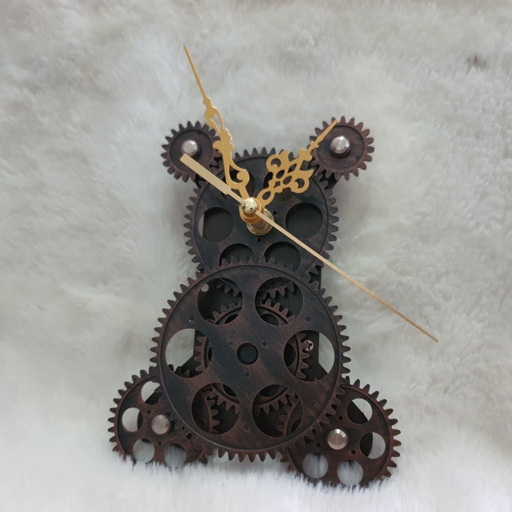 Bộ bánh răng đồng hồ treo tường (Gear Clock) chuyển động liên tục ( Bộ 7 bánh răng) 