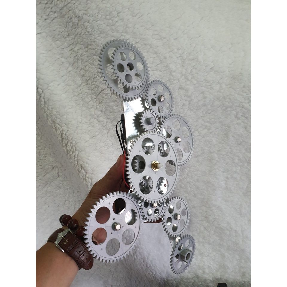 Bộ bánh răng đồng hồ treo tường (Gear Clock) chuyển động liên tục 12 bánh răng chuyển động 