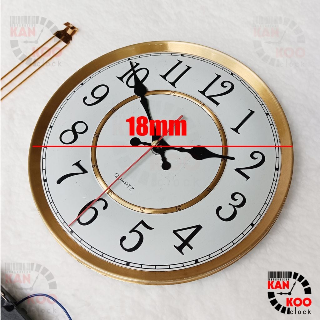  [COMBO 06] 7 món linh kiện lắp đồng hồ treo tường, đồng hồ gỗ lũa, DIY 