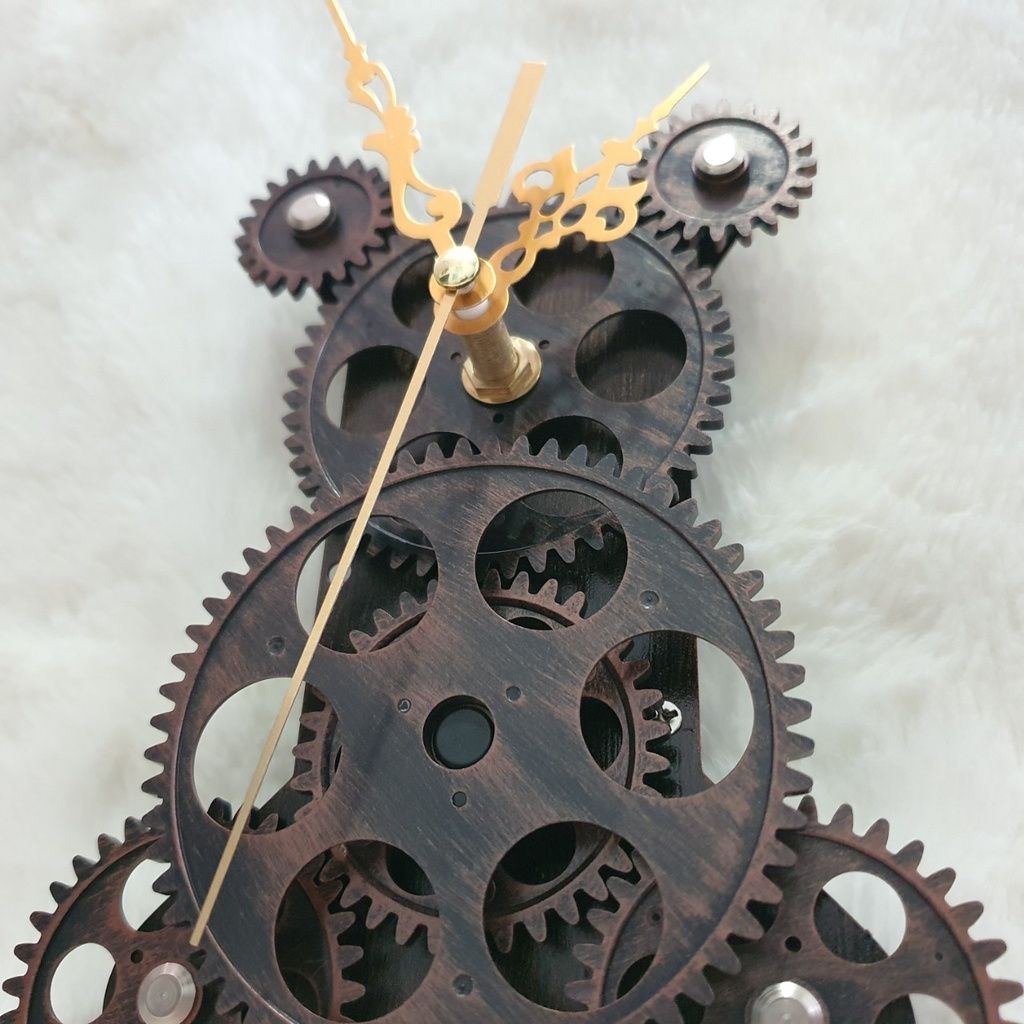  Bộ bánh răng đồng hồ treo tường (Gear Clock) chuyển động liên tục ( Bộ 7 bánh răng) 