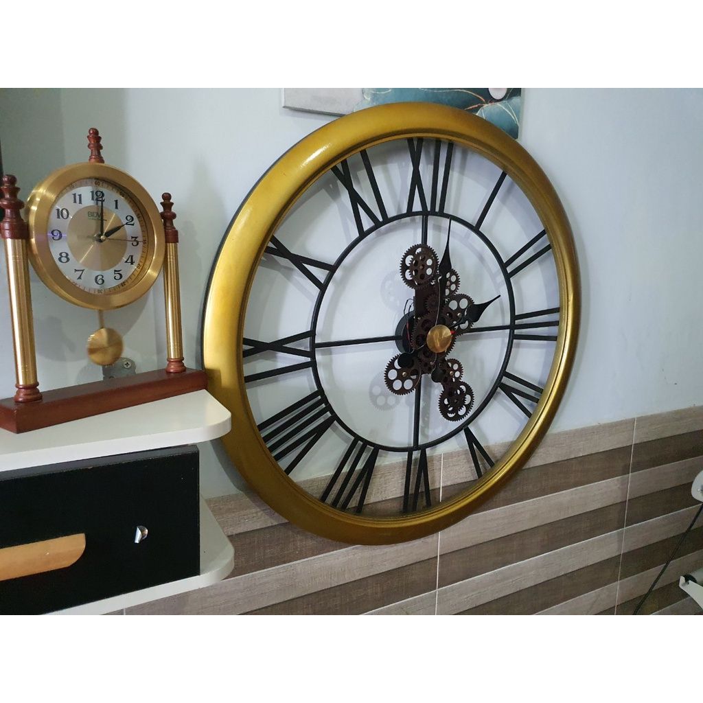  Bộ bánh răng đồng hồ treo tường (Gear Clock) chuyển động liên tục 12 bánh răng chuyển động 