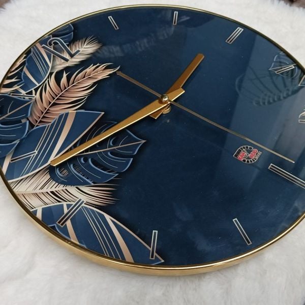  Đồng hồ treo tường tráng gương Kankoo- 015 đường kính 30cm, bảo hành chính hãng 2 năm, máy kim trôi 