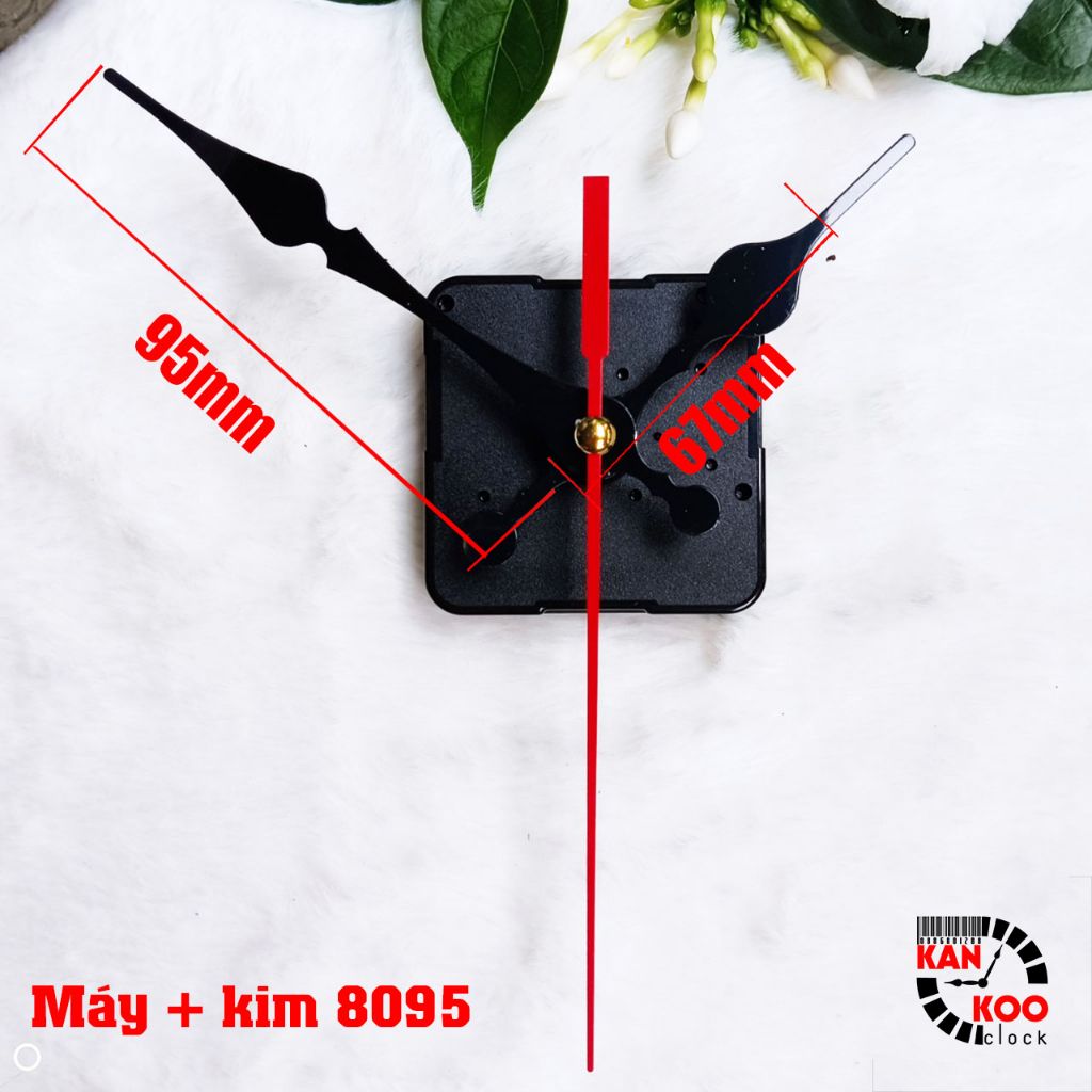  Máy đồng hồ treo tường kim trôi Taiwan S3288 cốt 22mm (trục đồng 15mm) bảo hành 12 tháng 