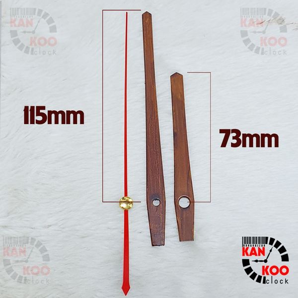  Kim đồng hồ treo tường cao cấp vân gỗ- mã số KG-1504 phù hợp mặt đồng hồ 25cm đến 35cm 