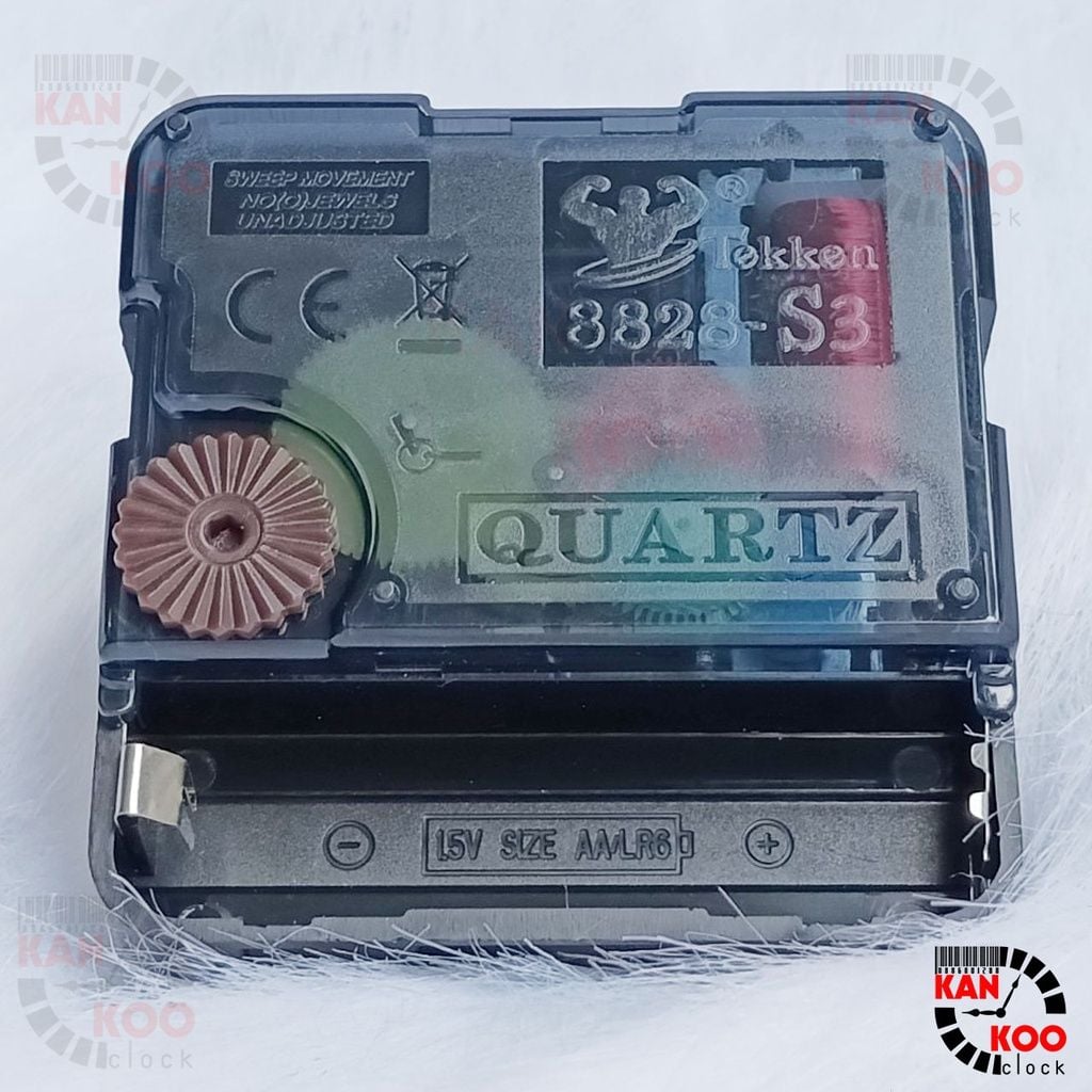  Máy đồng hồ treo tường kim trôi hiệu TEKKEN XỊN mã 8828-S3 cốt 22mm (trục đồng 15mm) bảo hành 02 năm 