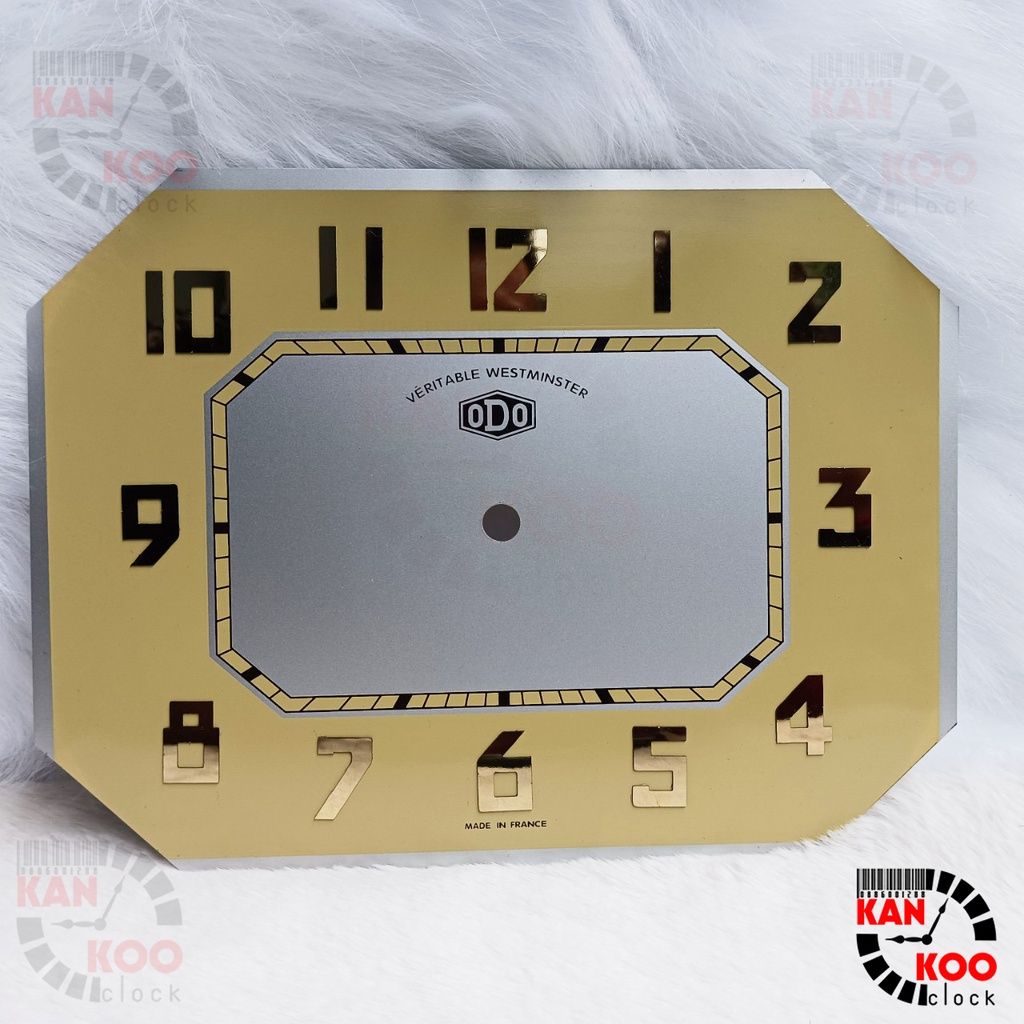  Mặt số nhôm đồng hồ treo tường cổ Odo, mặt bát giác ngang Kankoo Clock bao gồm viền 