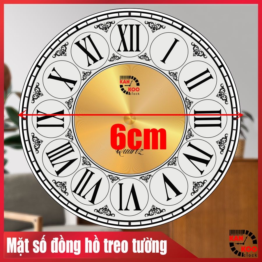  Mặt số đồng hồ để bàn cỡ nhỏ (đường kính 6cm) đa dạng mẫu mã cho quý khách lựa chọn 