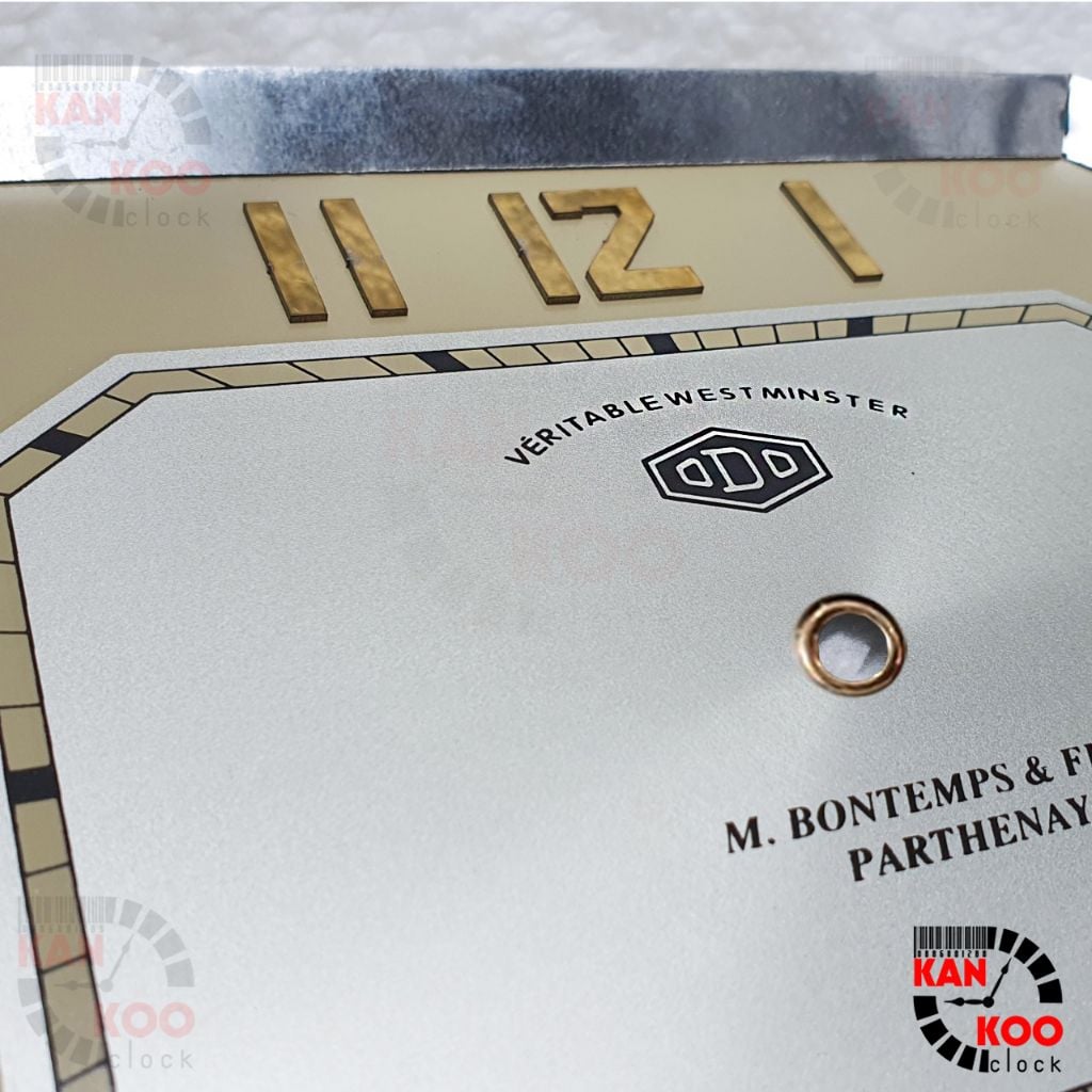  Mặt số đồng hồ Odo cổ kiểu bát giác ngang 25cmx 19cm, thay thế mặt Odo cũ do Kankoo Clock cung cấp và bảo hành 5 năm 
