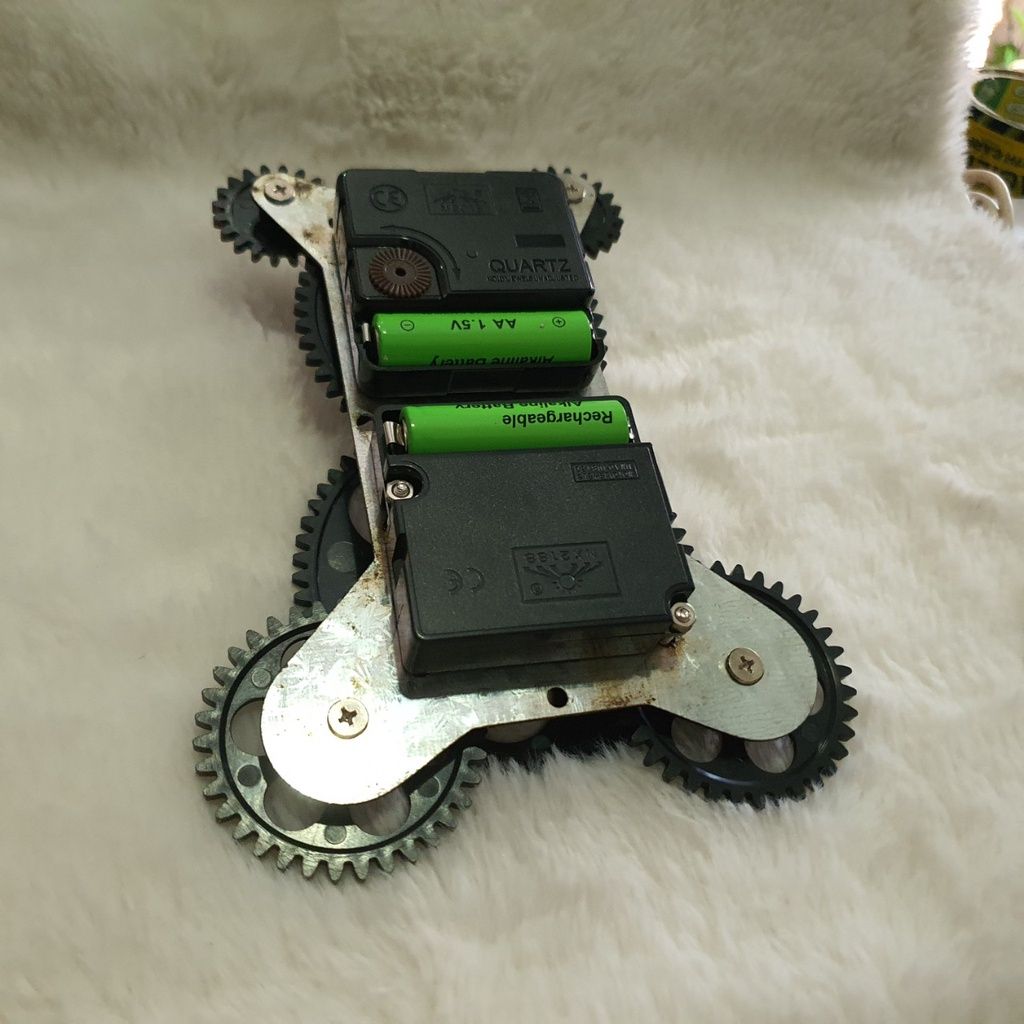  Bộ bánh răng đồng hồ treo tường (Gear Clock) chuyển động liên tục ( Bộ 7 bánh răng) 