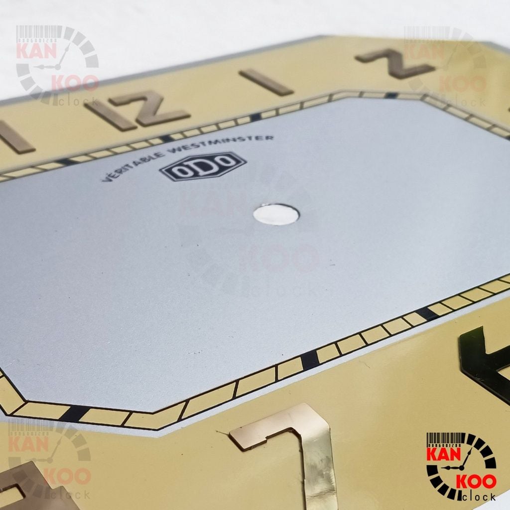  Mặt số nhôm đồng hồ treo tường cổ Odo, mặt bát giác ngang Kankoo Clock bao gồm viền 