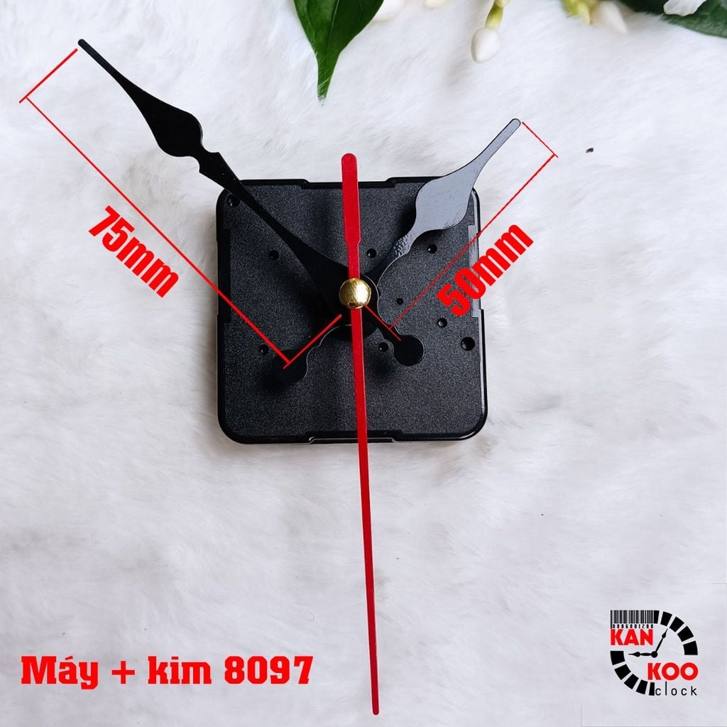  Máy đồng hồ treo tường kim trôi hiệu TEKKEN XỊN mã 8828-S3 cốt 22mm (trục đồng 15mm) bảo hành 02 năm 