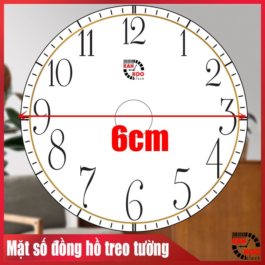  Mặt số đồng hồ để bàn cỡ nhỏ (đường kính 6cm) đa dạng mẫu mã cho quý khách lựa chọn 