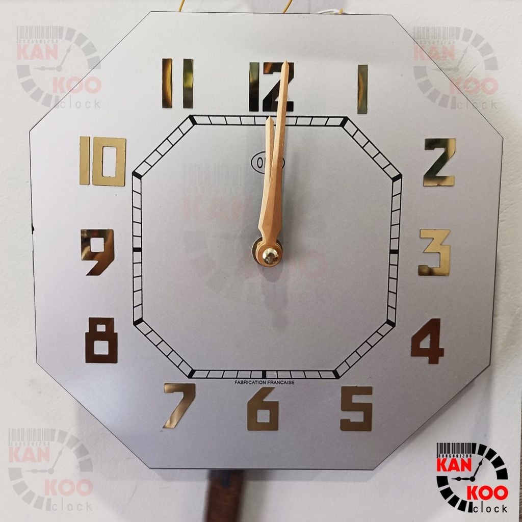  Mặt số nhôm đồng hồ Odo, mặt bát giác ĐỨNG Kankoo Clock kích thước 21.1cm 