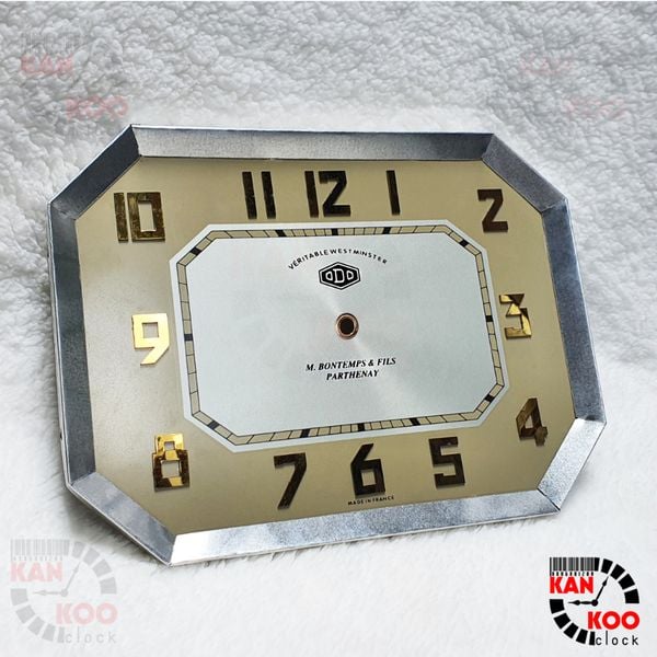  Mặt số đồng hồ Odo cổ kiểu bát giác ngang 25cmx 19cm, thay thế mặt Odo cũ do Kankoo Clock cung cấp và bảo hành 5 năm 