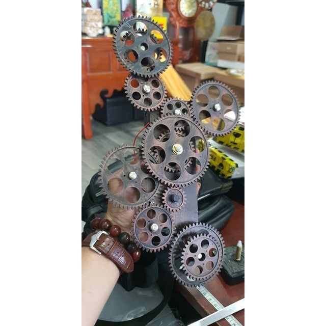  Bộ bánh răng đồng hồ treo tường (Gear Clock) chuyển động liên tục 12 bánh răng chuyển động 
