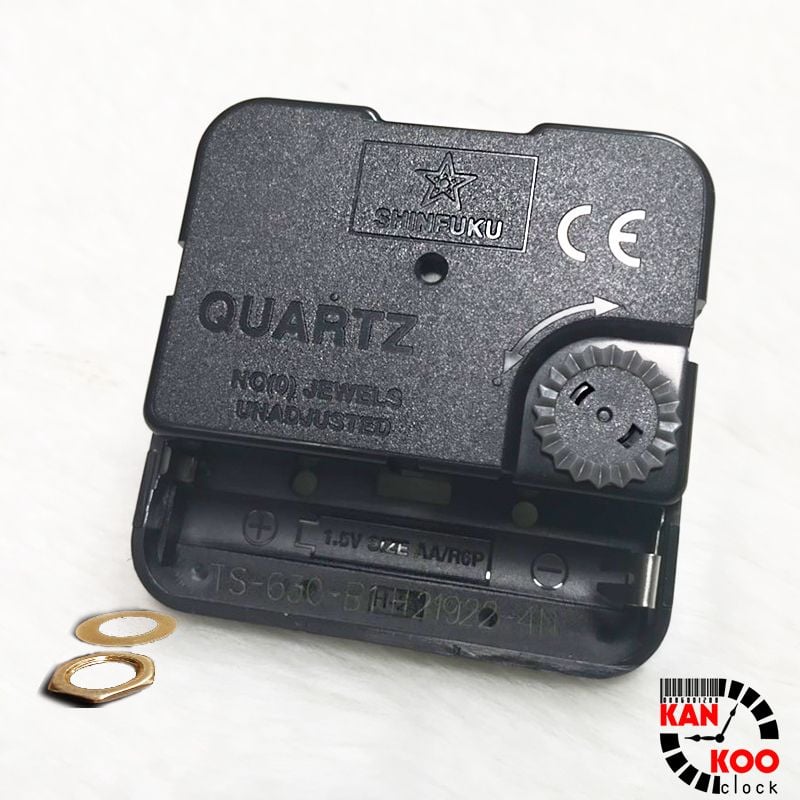  Máy đồng hồ treo tường kim trôi Nhật Bản chính hãng hiệu Shinfuku cốt dài 18 (trục vặn ốc 11mm)-bảo hành 5 năm 