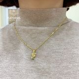  Dây Chuyền Vàng 10K Bà Hồ Ly Đá Moissanite (Không Kén Mệnh) 