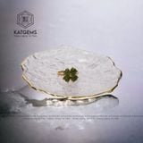  Bộ Trang Sức Vàng Phong Thuỷ Cỏ Bốn Lá Ngọc Bích Vàng Trang Sức (Không Kén Mệnh) 