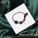  Vòng Dây Cáp Hồ Ly Mix Ngũ Điếu Và Charm Cỏ Bốn Lá, Túi Tài Lộc Và Bi Kim Tiền Vàng Trang Sức 