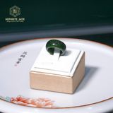  Nhẫn Khối Ngọc Bích Canada VVIP Bản Hẹ 10ly (Không Kén Mệnh) 