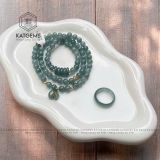  Vòng Chuỗi Lam Ngọc 5.6li Mix Ngũ Điếu, Charm Túi Tiền Và Bi Kim Tiền Vàng Trang Sức (Không Kén Mệnh) 2-126001 