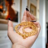  Chuỗi Vòng Thạch Anh Tóc Vàng Vip 6ly Mix Ngũ Điếu Và Kim Tiền Vàng 10K (Thổ, Kim) 
