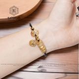  Vòng Dây Cáp Thạch Anh Tóc Ngũ Điếu Mix Cỏ Bốn Lá Và Túi Tiền Kim Bảo Các Màu Cho Các Mệnh 