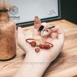  Vòng Dây Cáp Thạch Anh Tóc Ngũ Điếu Mix Cỏ Bốn Lá Và Túi Tiền Kim Bảo Các Màu Cho Các Mệnh 
