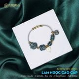  Vòng Dây Cáp Hồ Ly Mix Ngũ Điếu Và Charm Cỏ Bốn Lá, Túi Tài Lộc Và Bi Kim Tiền Vàng Trang Sức 