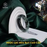 Vòng Khối Ngọc Lục Hoa Bay Cao Cấp Bản Hẹ 16.6 Dày 7.8 Ni 53mm - Không Kén Mệnh 
