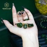  Vòng Dây Cáp Ngọc Bích Canada Vip Lu Thống Mix Hồ Ly, Túi Tiền Tài Lộc (Không Kén Mệnh) 