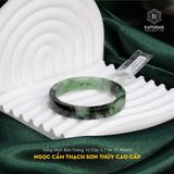  Vòng Khối Ngọc Cẩm Thạch Sơn Thủy (Type A) Cao Cấp Bản Vuông 10 Dày 5.7 Ni 51.9mm (Không Kén Mệnh) 