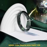  Vòng Khối Ngọc Cẩm Thạch Sơn Thủy (Type B) VIP Bản Vuông 10 Dày 6 Ni 52.6mm (Không Kén Mệnh) 