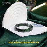  Vòng Khối Ngọc Cẩm Thạch Sơn Thủy (Type B) VIP Bản Vuông 10 Dày 6.2 Ni 52.7mm (Không Kén Mệnh) 