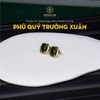  Khuyên Tai Phú Quý Trường Xuân Ngọc Bích Canada Cao Cấp Viên Chủ 12x10x5ly Vàng Tây Trang Sức (Không Kén Mệnh) 