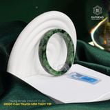 Vòng Khối Ngọc Cẩm Thạch Sơn Thủy (Type B) VIP Bản Vuông 10 Dày 6.6 Ni 57.3mm (Không Kén Mệnh) 