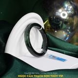  Vòng Khối Ngọc Cẩm Thạch Sơn Thủy (Type B) VIP Bản Vuông 9.6 Dày 8 Ni 56.3mm (Không Kén Mệnh) 