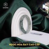  Vòng Khối Ngọc Hoa Bay Cao Cấp Bản Hẹ 11.2 Dày 7.8 Ni 52mm - Không Kén Mệnh 