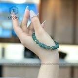  Vòng Đơn Lam Ngọc 7ly Ngũ Điếu Mix Bi Vàng Trang Sức (Không Kén Mệnh) 1-121006 