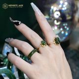  Nhẫn Tỳ Hưu Ngọc Bích Canada Cao Cấp Kim Ngọc Phúc Nhi Vàng Trang Sức (Không Kén Mệnh) 