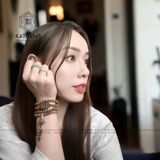  Chuỗi Vòng Trầm Rừng 108 Hạt 6ly Mix Tỳ Hưu Và Hoa Sen (Không Kén Mệnh) 